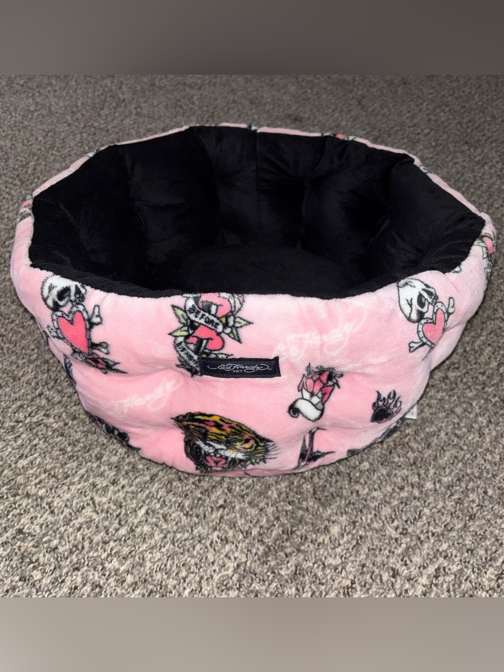 Ed Hardy Pink Tattoo Print Animal Bed